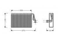 Evaporator, air conditioning