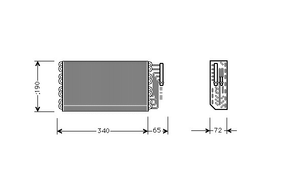 Evaporator, air conditioning