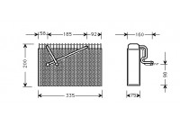 Evaporator, air conditioning