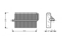 Evaporator, air conditioning