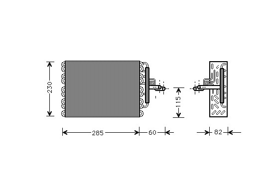 Evaporator, air conditioning