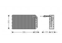 Evaporator, air conditioning