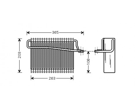 Evaporator, air conditioning