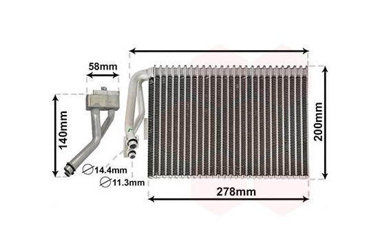 Evaporator, air conditioning