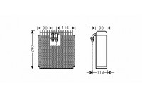 Evaporator, air conditioning