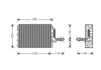 Evaporator, air conditioning