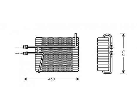 Evaporator, air conditioning