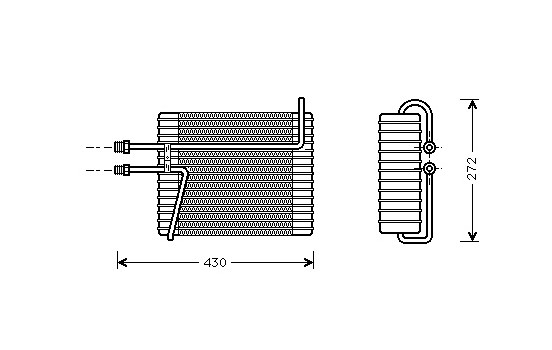 Evaporator, air conditioning