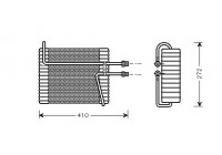 Evaporator, air conditioning