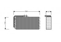 Evaporator, air conditioning