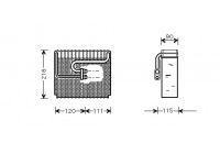 Evaporator, air conditioning