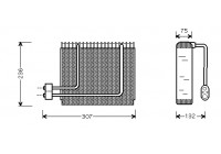 Evaporator, air conditioning