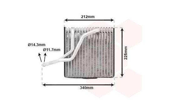 Evaporator, air conditioning, Image 2