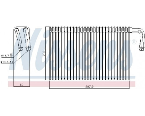 Evaporator, air conditioning