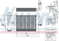 Evaporator, air conditioning