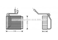 Evaporator, air conditioning