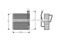 Evaporator, air conditioning