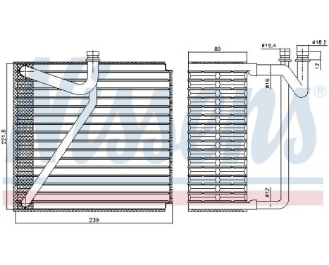 Evaporator, air conditioning