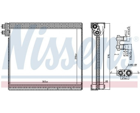 Evaporator, air conditioning