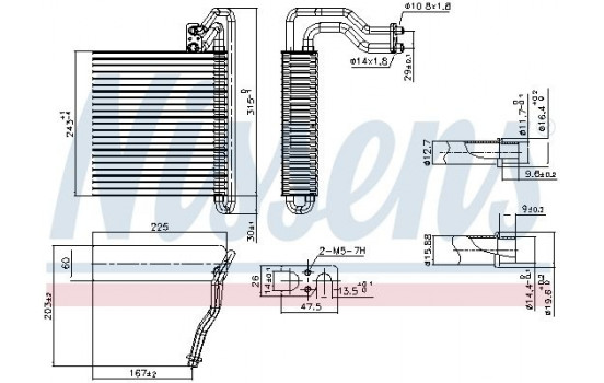 Evaporator, air conditioning