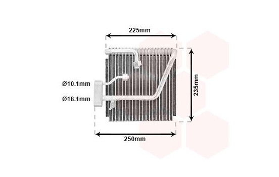 Evaporator, air conditioning