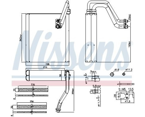 Evaporator, air conditioning