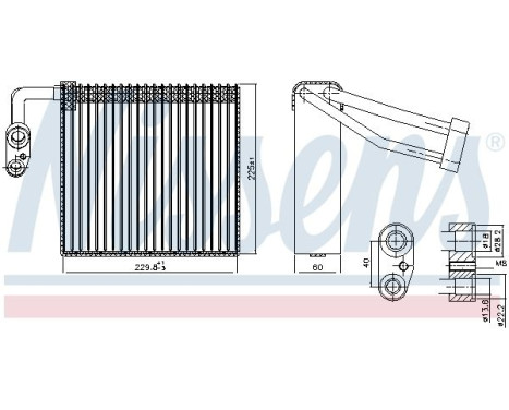Evaporator, air conditioning