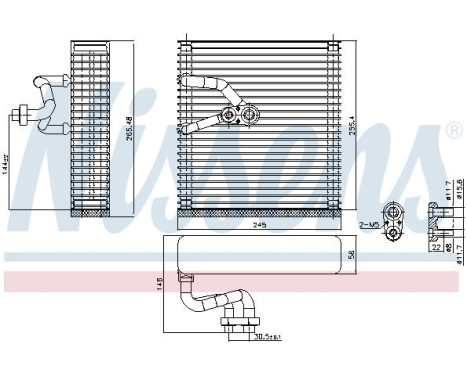 Evaporator, air conditioning