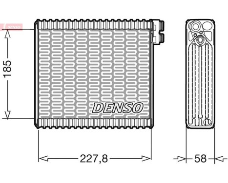 Evaporator, air conditioning