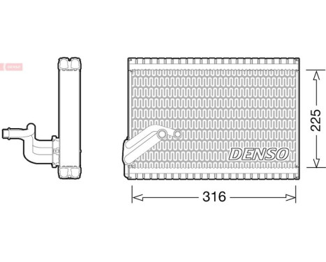 Evaporator, air conditioning
