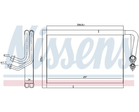 Evaporator, air conditioning