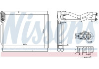 Evaporator, air conditioning
