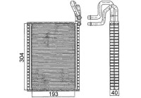 Evaporator, air conditioning