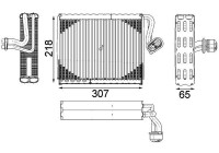 Evaporator, air conditioning