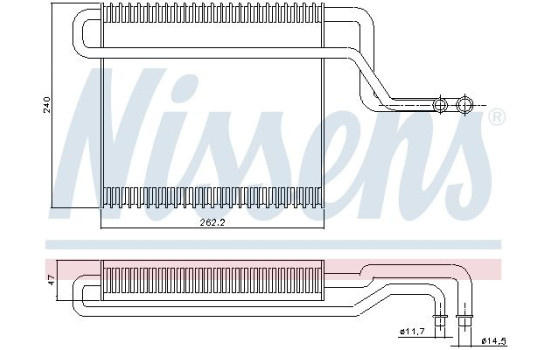 Evaporator, air conditioning