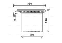 Evaporator, air conditioning