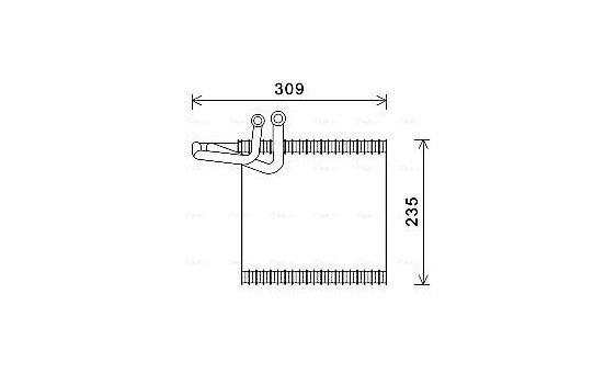 Evaporator, air conditioning