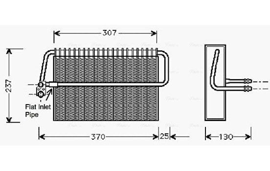 Evaporator, air conditioning