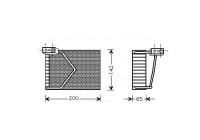 Evaporator, air conditioning