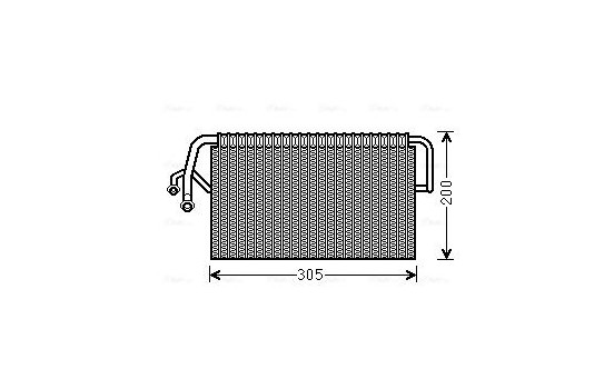 Evaporator, air conditioning