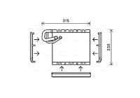 Evaporator, air conditioning