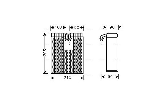 Evaporator, air conditioning