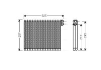 Evaporator, air conditioning