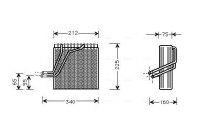 Evaporator, air conditioning