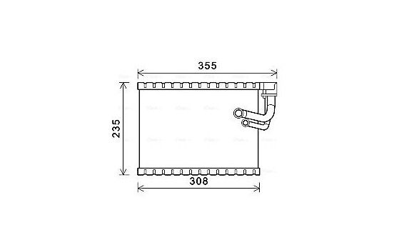 Evaporator, air conditioning