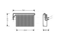 Evaporator, air conditioning