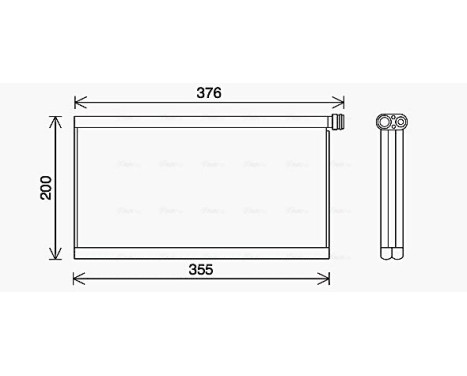 Evaporator, air conditioning