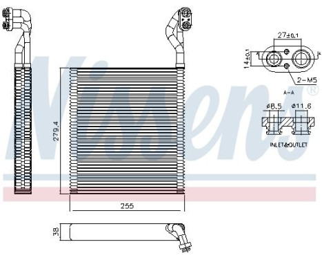 Evaporator, air conditioning