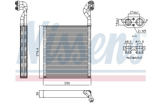 Evaporator, air conditioning