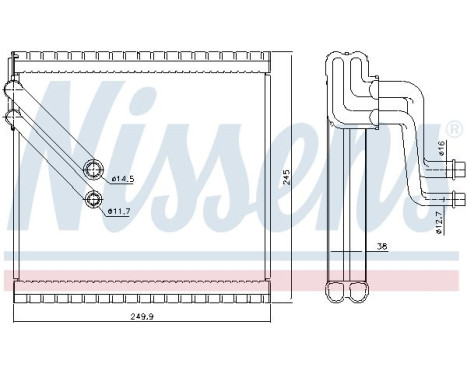 Evaporator, air conditioning